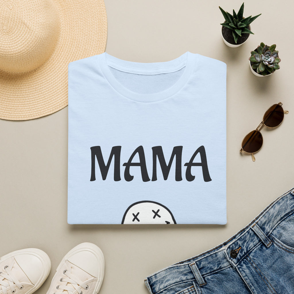 Mama Smiley Tee — Casual Graphic Mom T‑Shirt