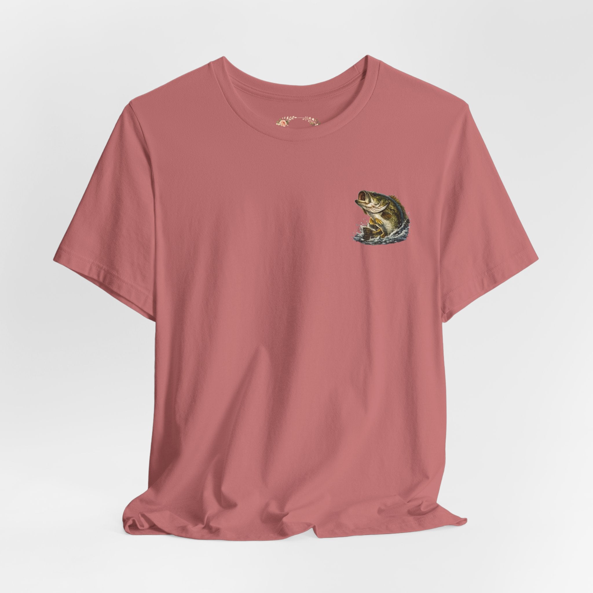Fishing T-Shirt — "Wishin I Was Fishin" Vintage Bass Graphic