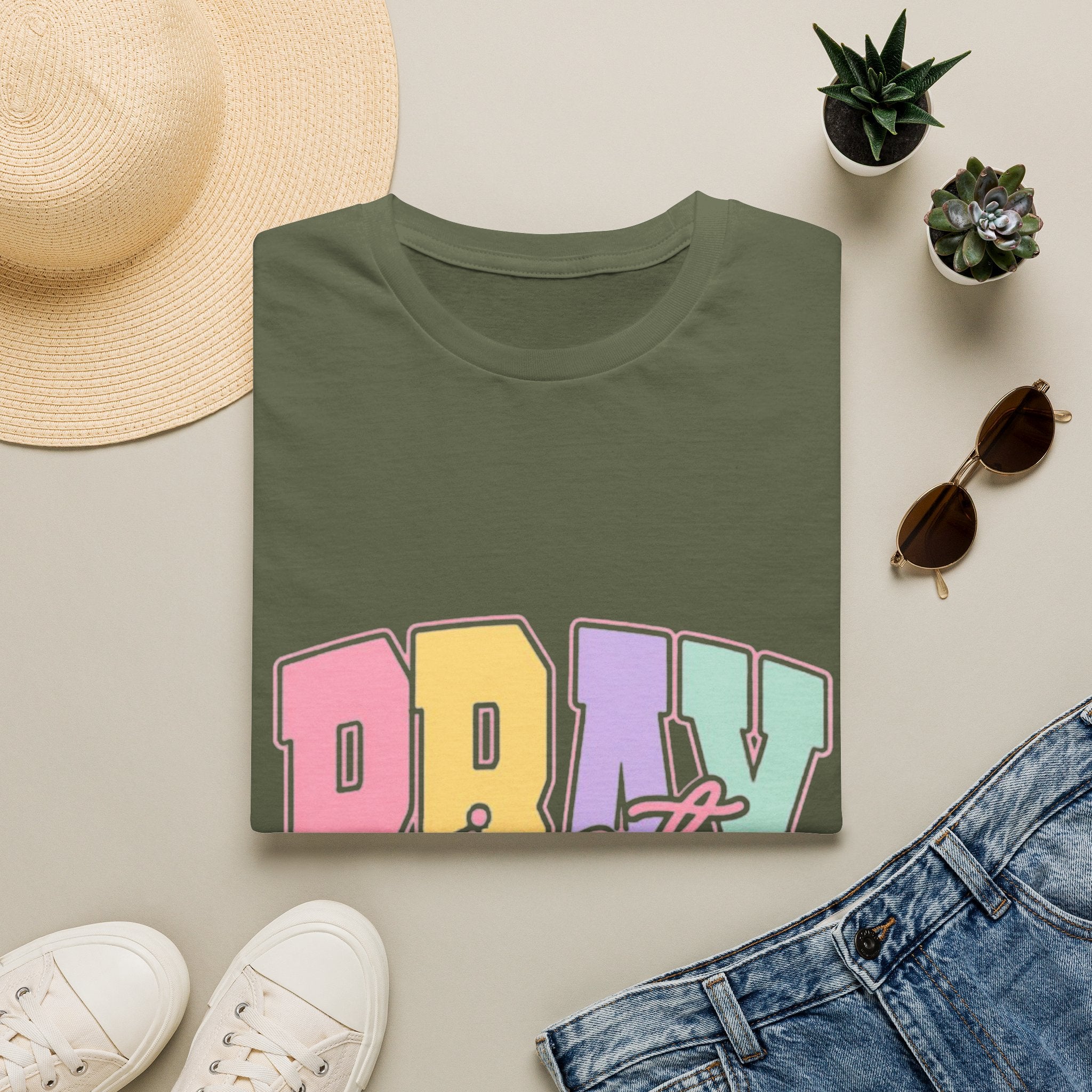Just Pray Pastel Graphic T-Shirt