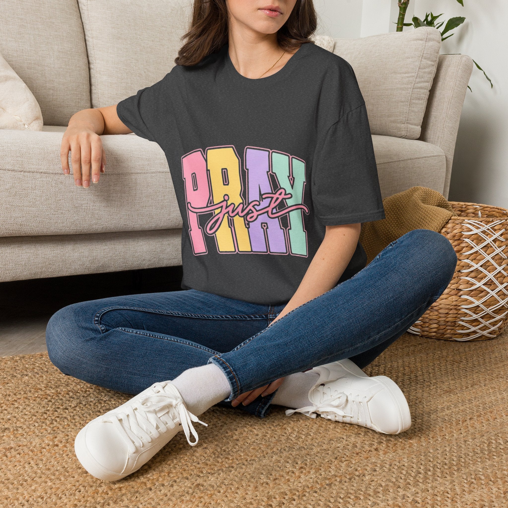 Just Pray Pastel Graphic T-Shirt