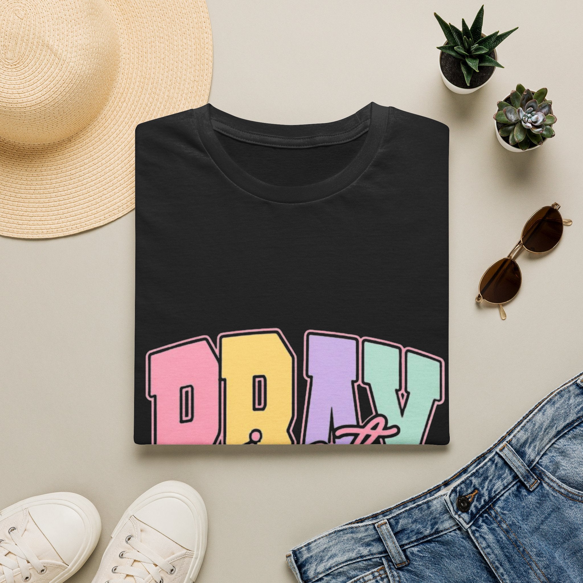 Just Pray Pastel Graphic T-Shirt