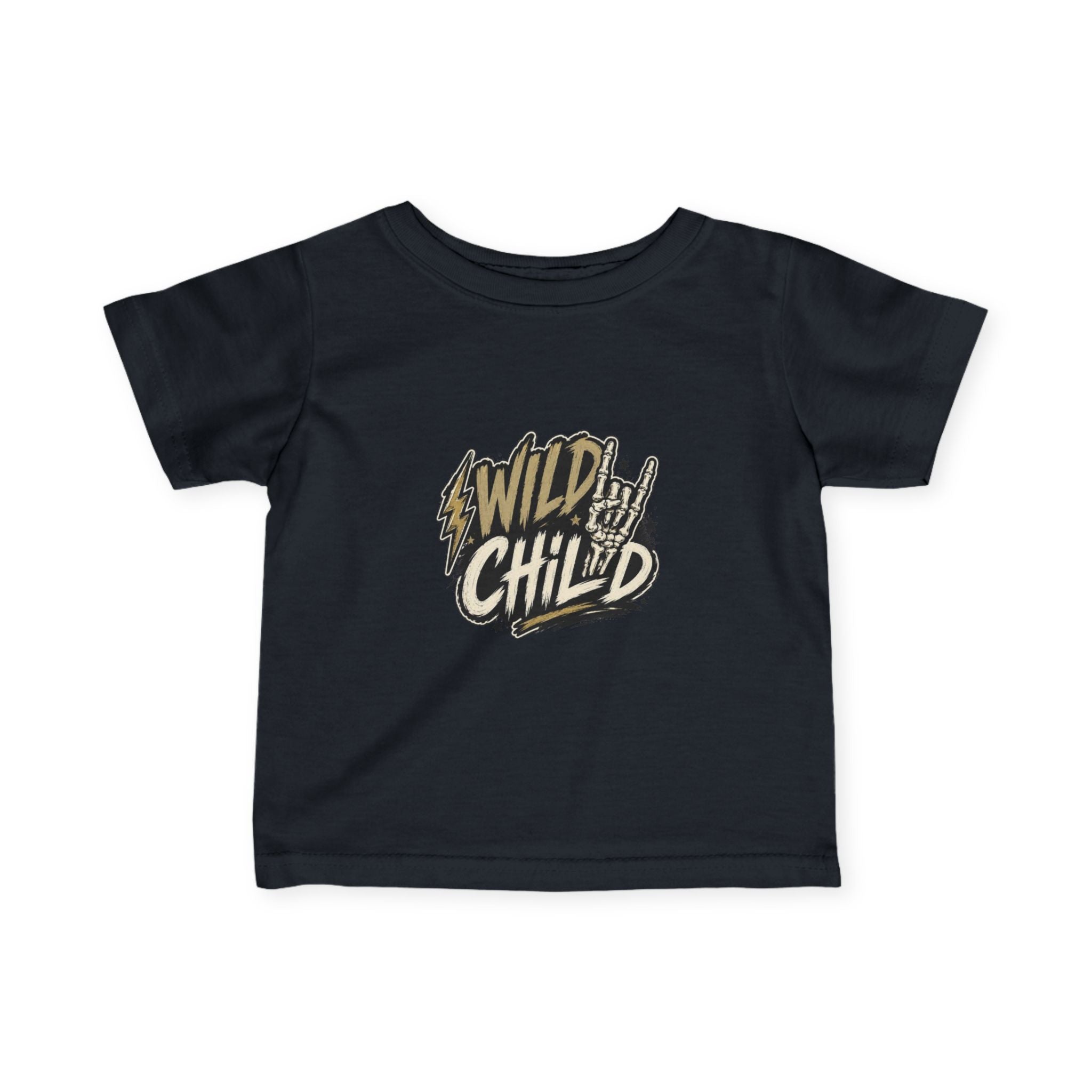 Infant Tee — “Wild Child” Rocker Graphic Baby Shirt