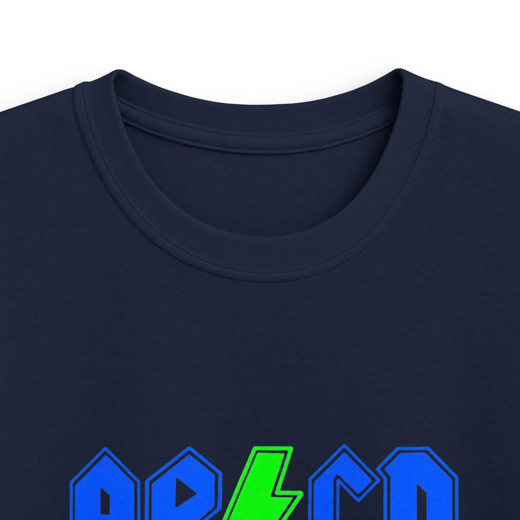Kids "AB/CD Back in School" Graphic Tee — Cool Lightning Bolt School Shirt