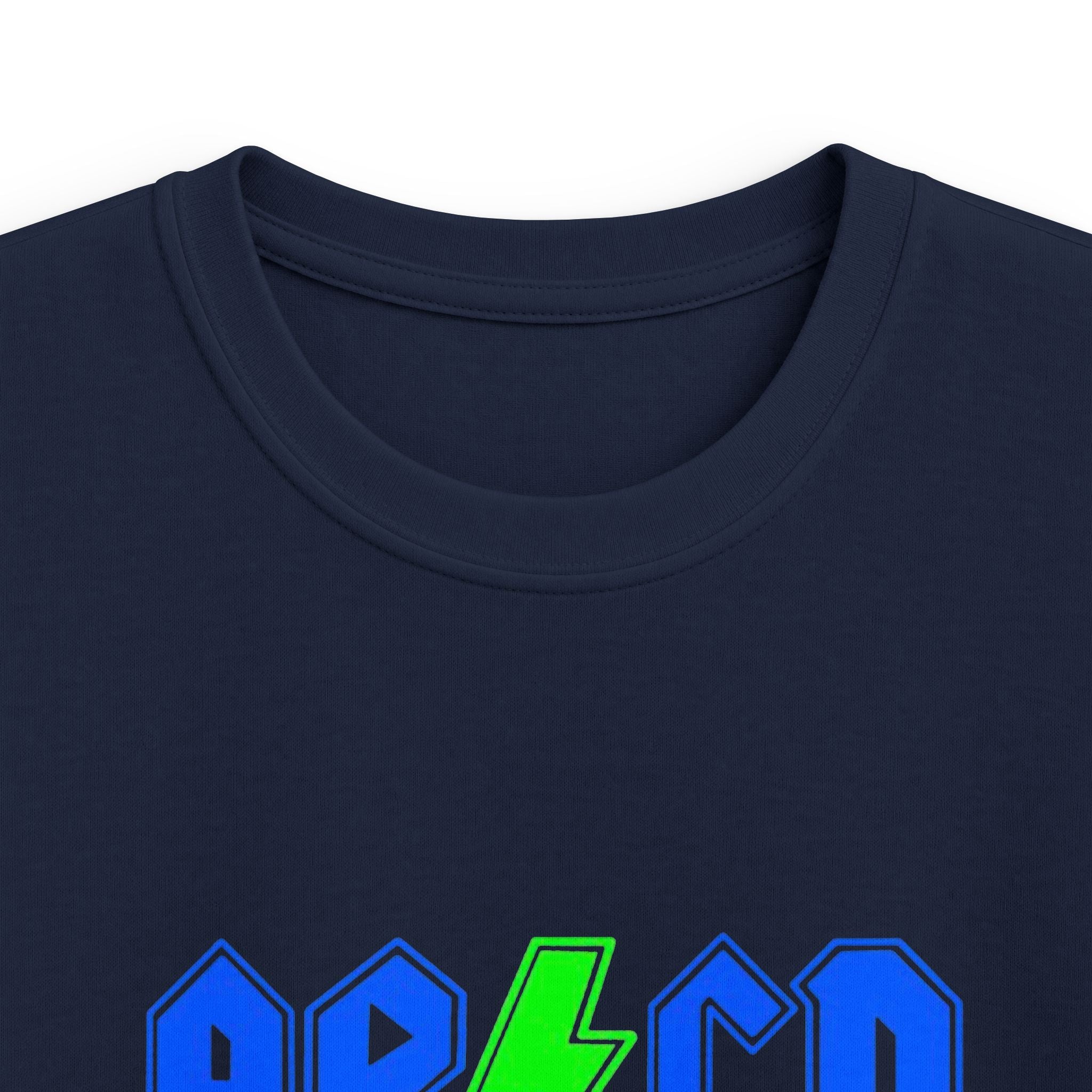 Kids "AB/CD Back in School" Graphic Tee — Cool Lightning Bolt School Shirt