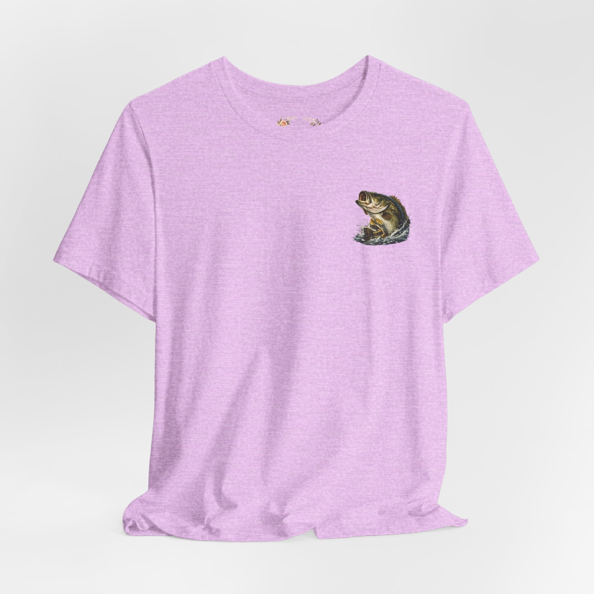 Fishing T-Shirt — "Wishin I Was Fishin" Vintage Bass Graphic