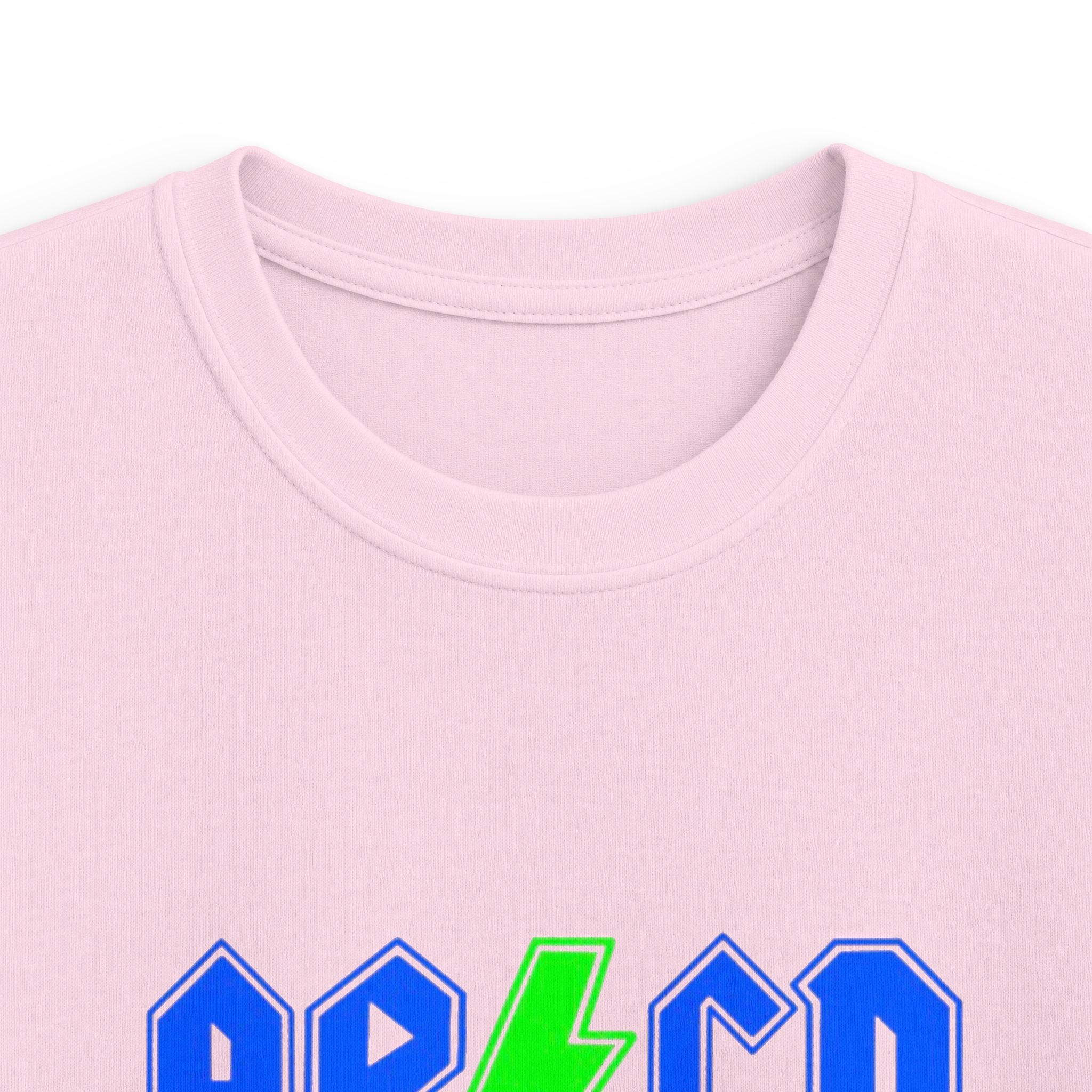 Kids "AB/CD Back in School" Graphic Tee — Cool Lightning Bolt School Shirt