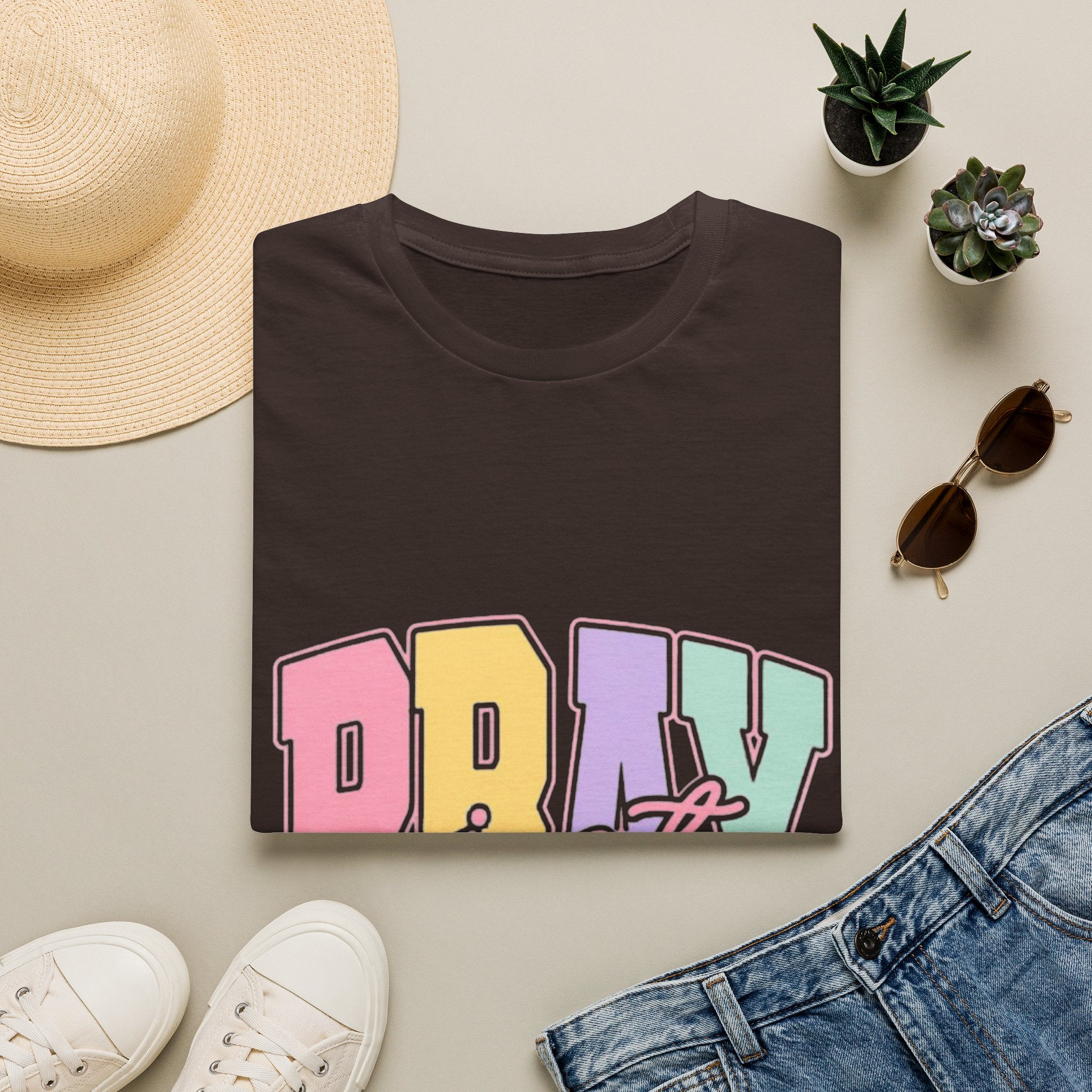 Just Pray Pastel Graphic T-Shirt