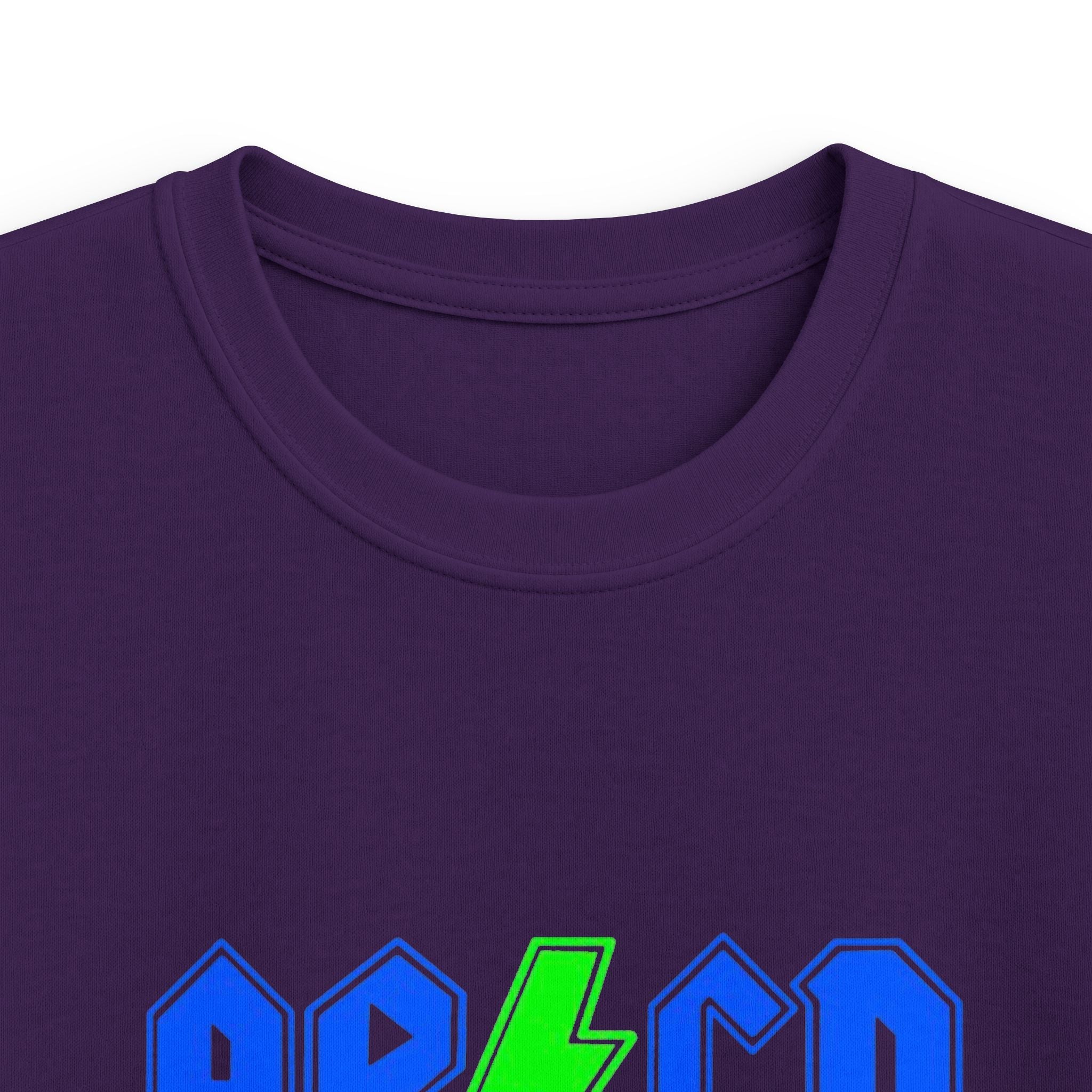 Kids "AB/CD Back in School" Graphic Tee — Cool Lightning Bolt School Shirt