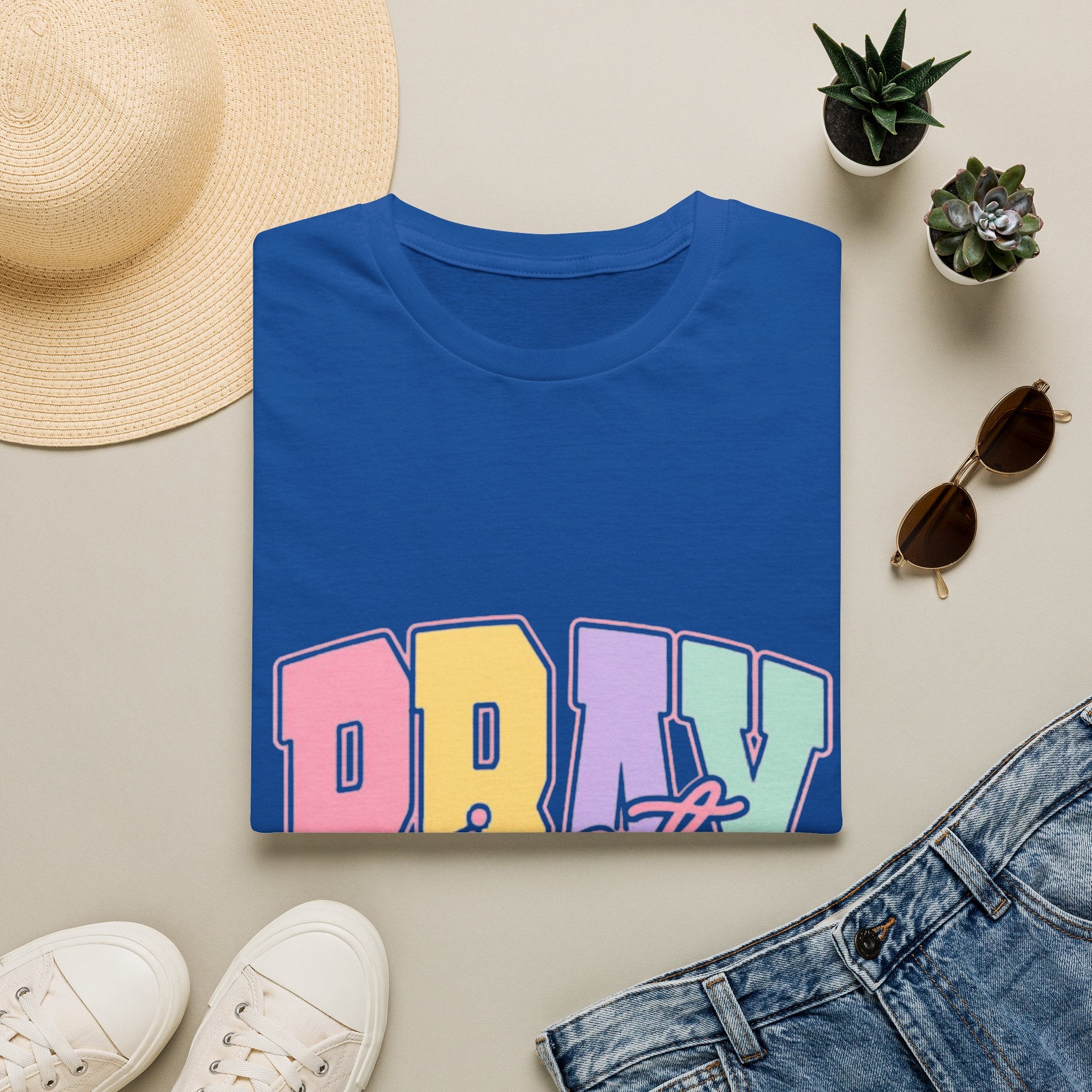 Just Pray Pastel Graphic T-Shirt