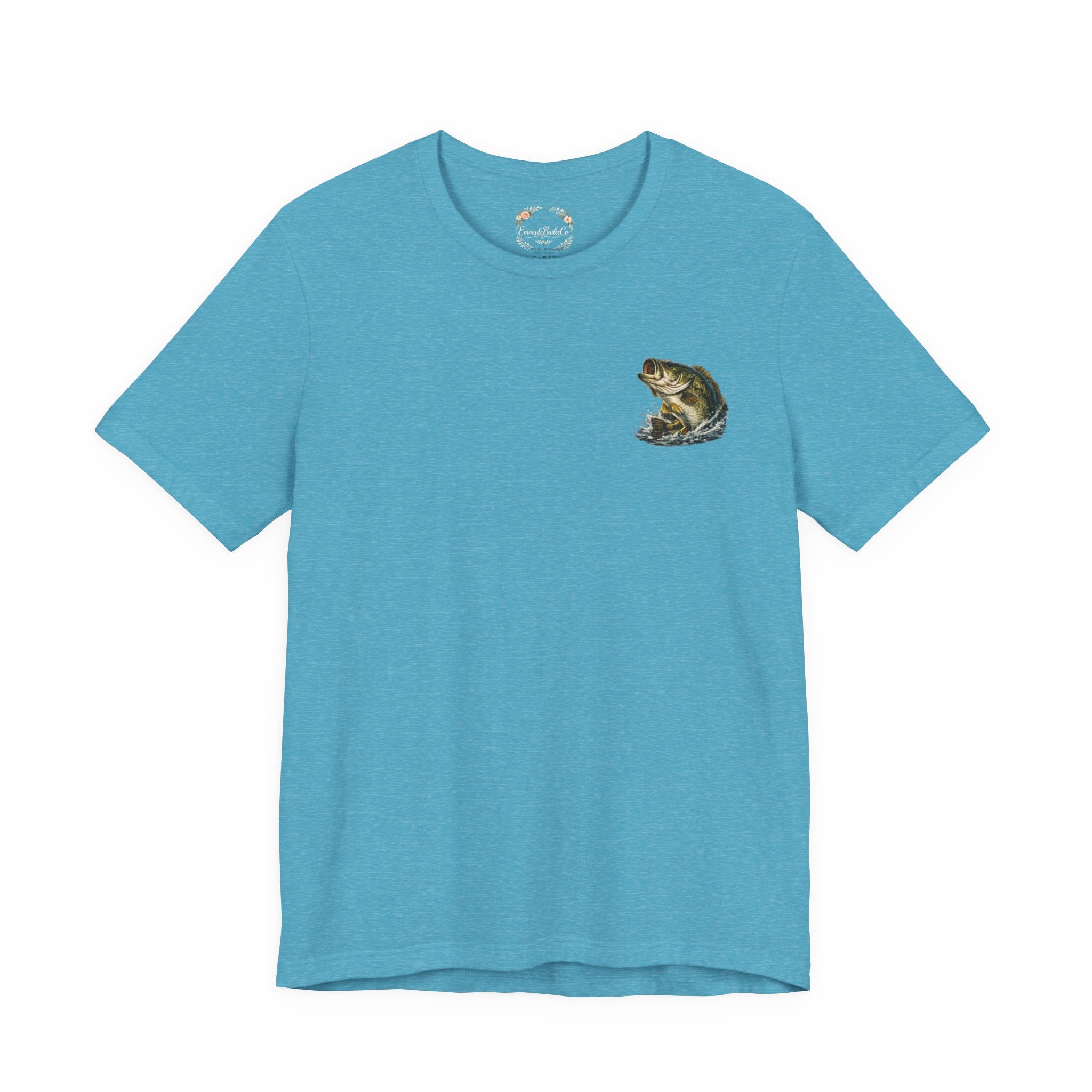 Fishing T-Shirt — "Wishin I Was Fishin" Vintage Bass Graphic